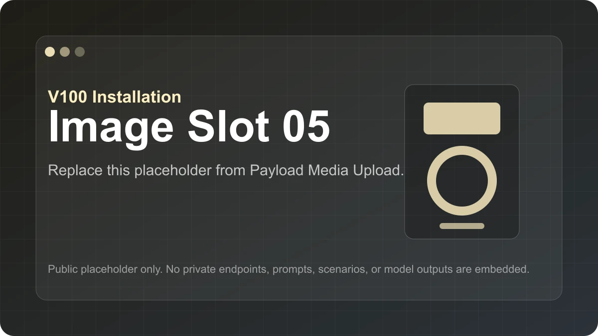 Placeholder for V100 installation image 05